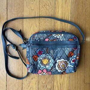VERA BRADLEY Crossbody Bag Purse Quilted Cotton Tropical Evening